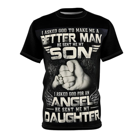 Heartwarming Family T-shirt Father and Daughter Inspirational Quote